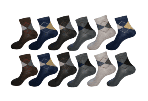 Argyle ankle socks