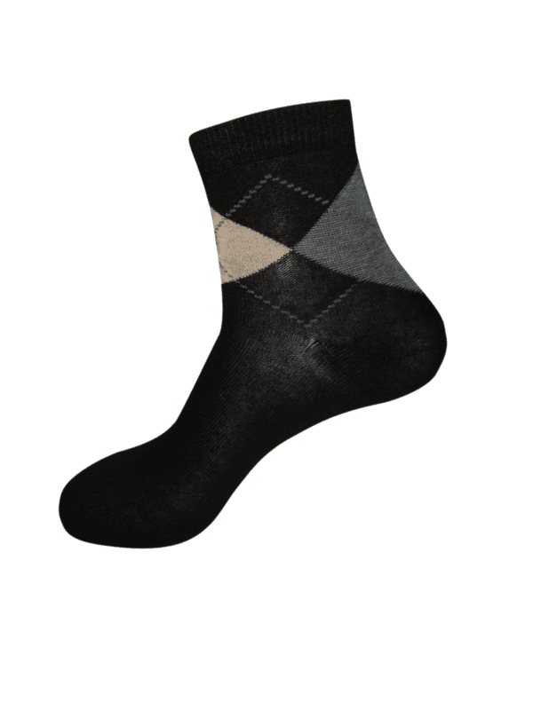 Argyle ankle socks