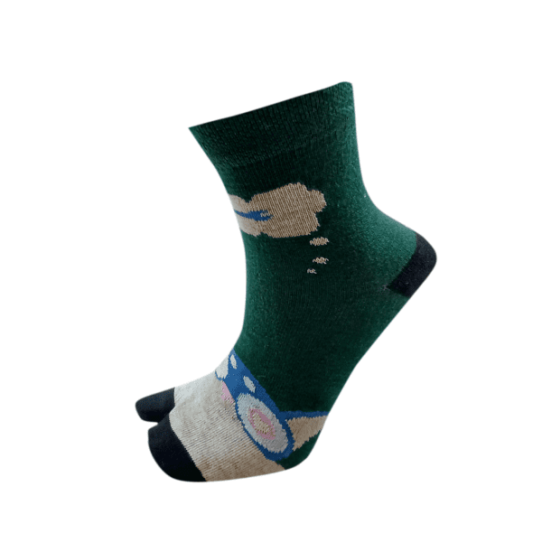 Cute Socks Pr-BOX-CAT GREEN
