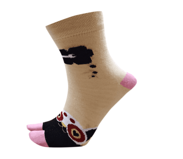 Cute Socks Pr-BOX-CAT YELLOW