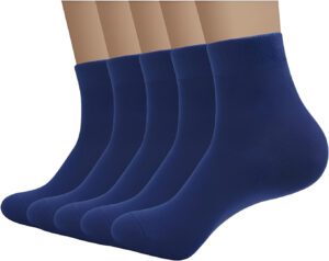 Navy Blue ankle socks 1