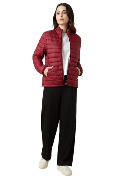 Van Heusen Women Standard Length Puffer Jacket - Full Sleeves, Relax Fit, Functional Pocket 4